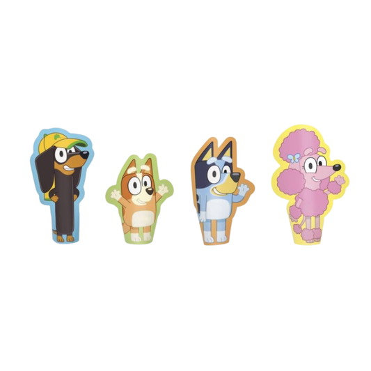 Bluey Diecut Paper Finger Puppets 8ct