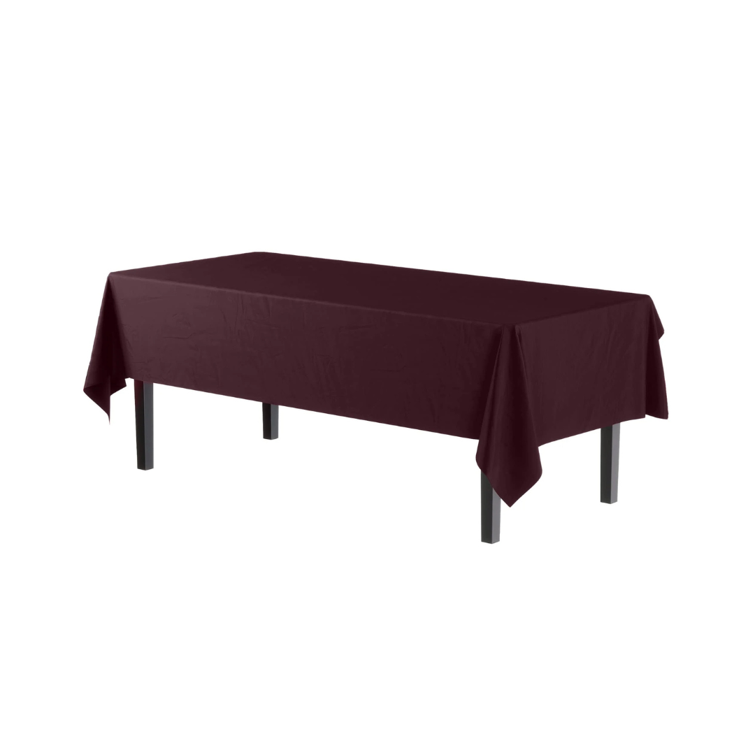 Rectangular Brown Plastic Table Cover