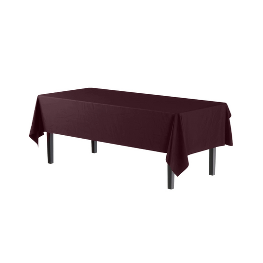 Rectangular Brown Plastic Table Cover