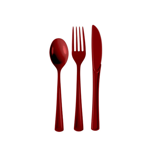 Burgundy Cutlery Combo Pack