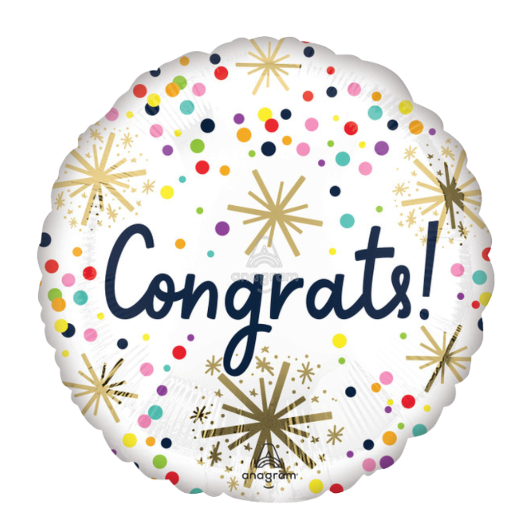 18"A Congrats Confetti Sprinkle