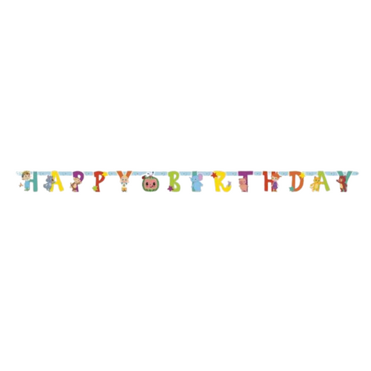 Cocomelon Happy Birthday Large Jointed Banner