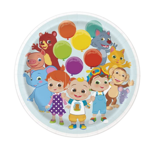Cocomelon Round 9" Dinner Plates 8ct