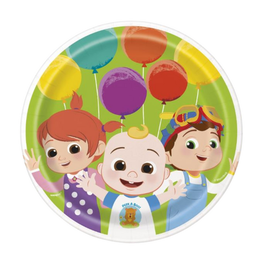 Cocomelon Round 7" Dessert Plates 8ct