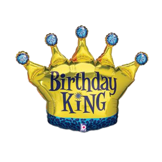 Crown Birthday Balloon 30"