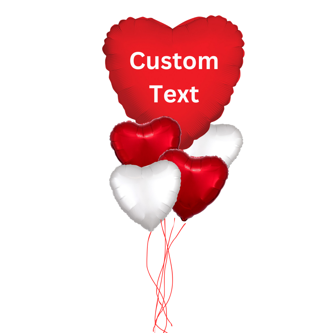 Custom Valentine's Day Helium Balloon Bouquet