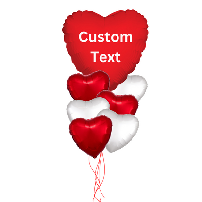 Custom Valentine's Day Helium Balloon Bouquet