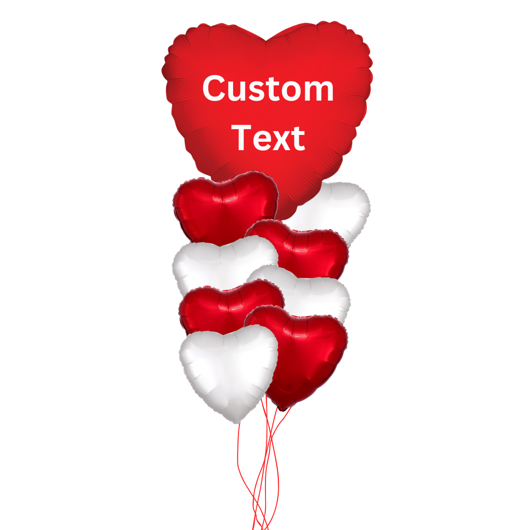 Custom Valentine's Day Helium Balloon Bouquet