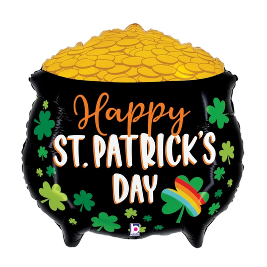 23"S Happy St. Patrick's Day Lucky Pot O'Gold