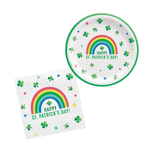 St Patrick's Plate and Napkin Set