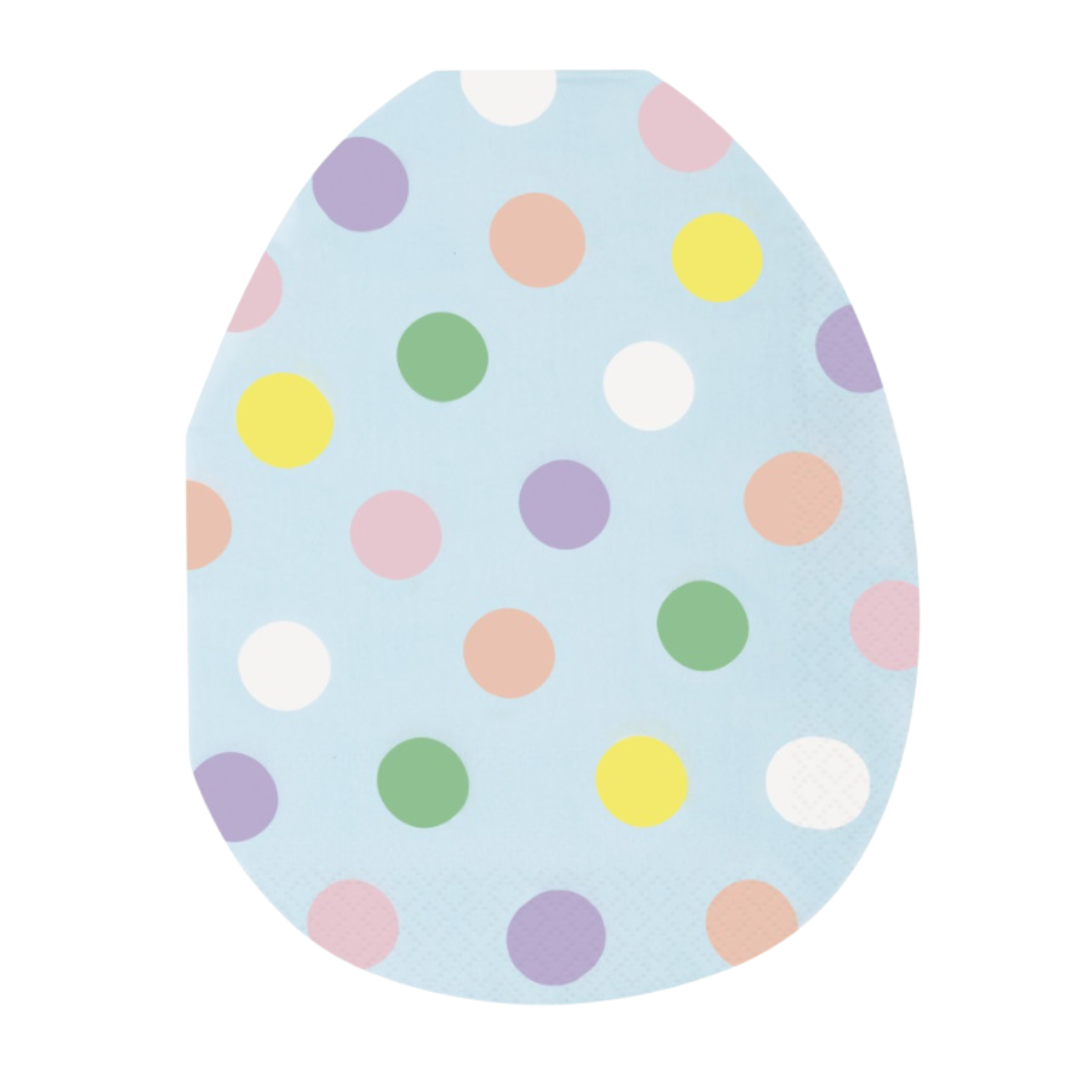 Cool Bunny Egg Shaped Luncheon Napkins 16ct