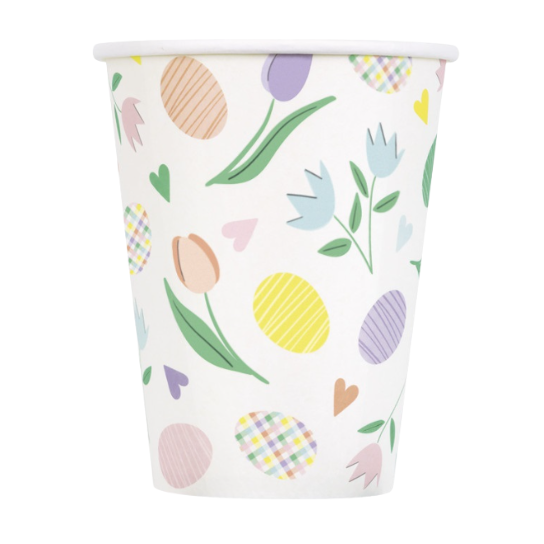 Pretty Easter 12oz Paper Cups 10ct