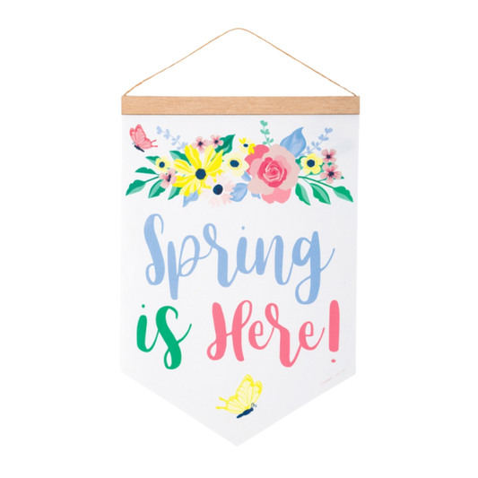 Pastel Floral Fabric Pennant Banner