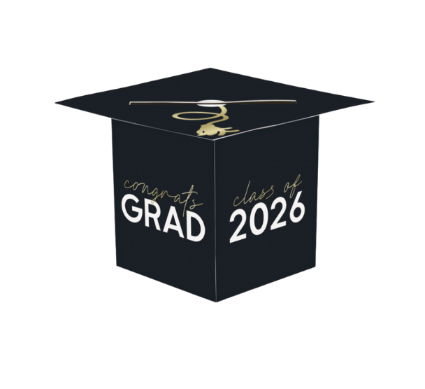 Party Grad "Class of 2026" Cap & Tassel Card Box
