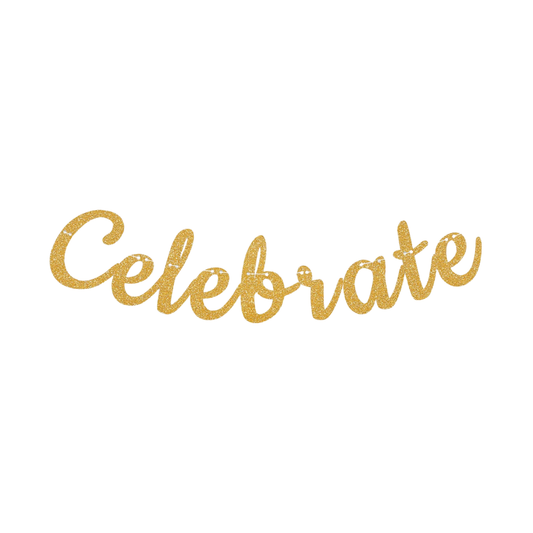 Celebrate Gold Banner