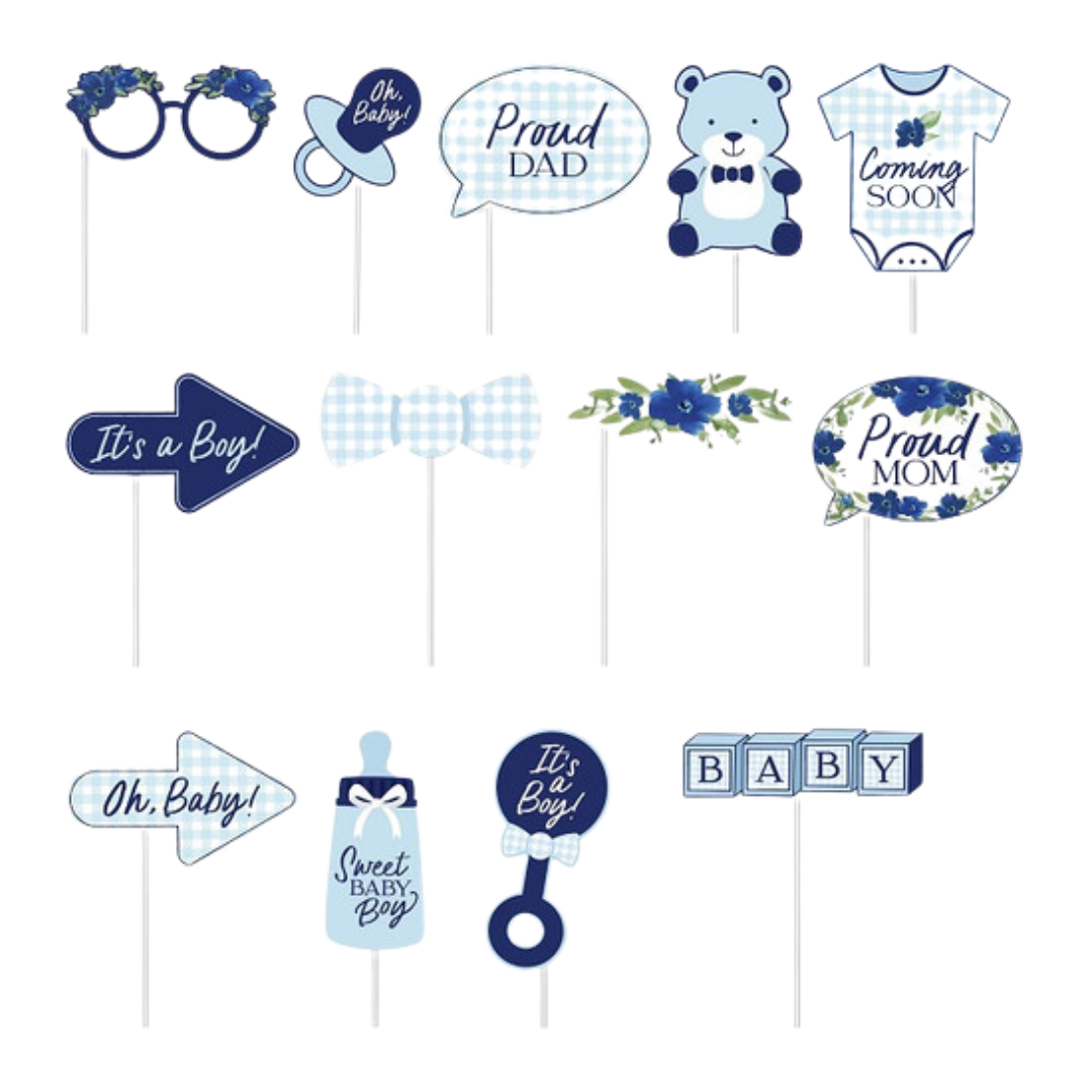 Oh Baby Blue Photo Props