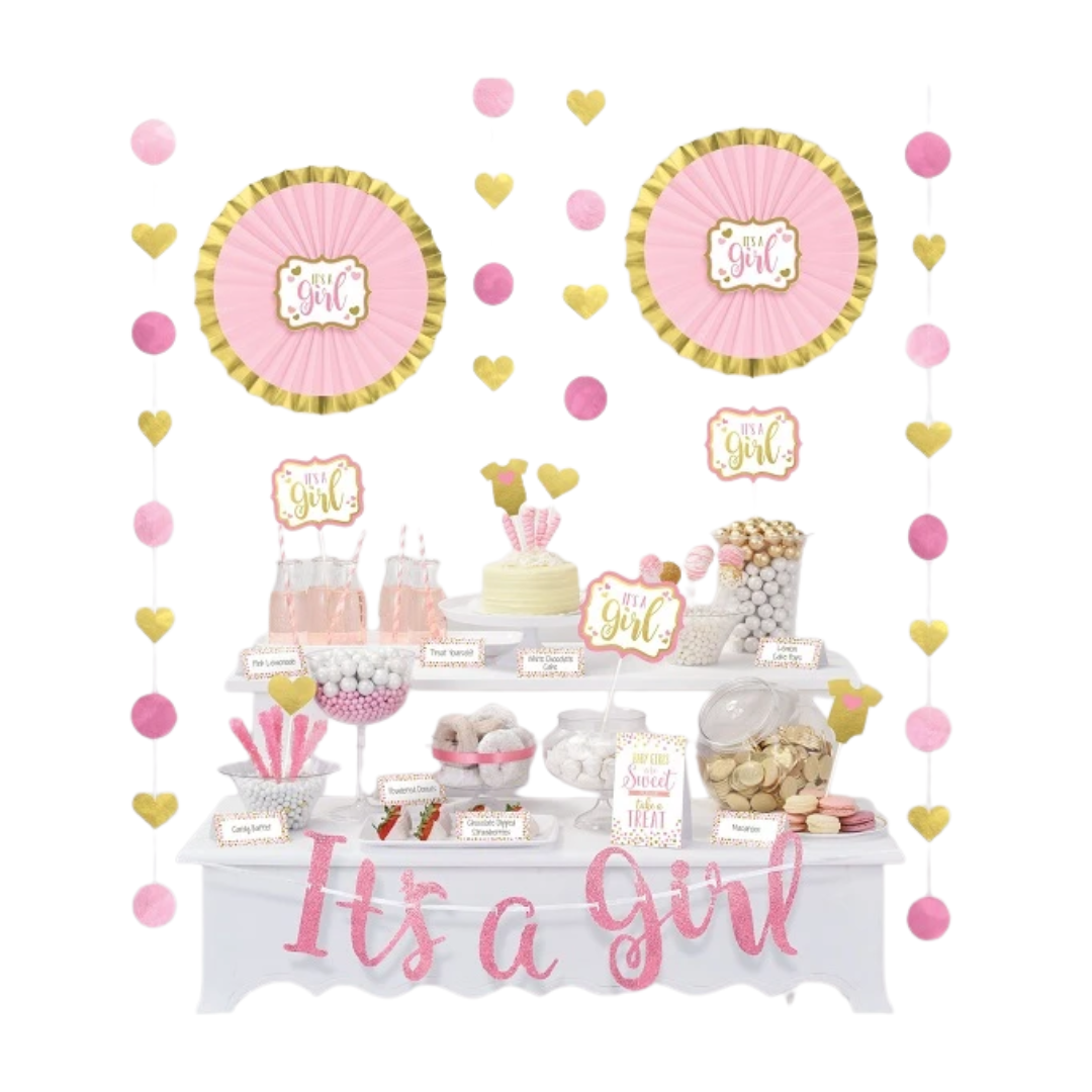 Its a Girl Buffet Decorating Kit