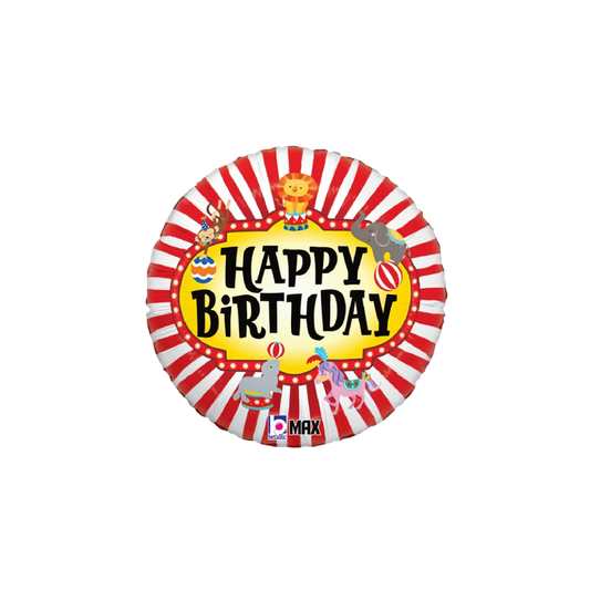 18" Happy Birthday Circus Animals