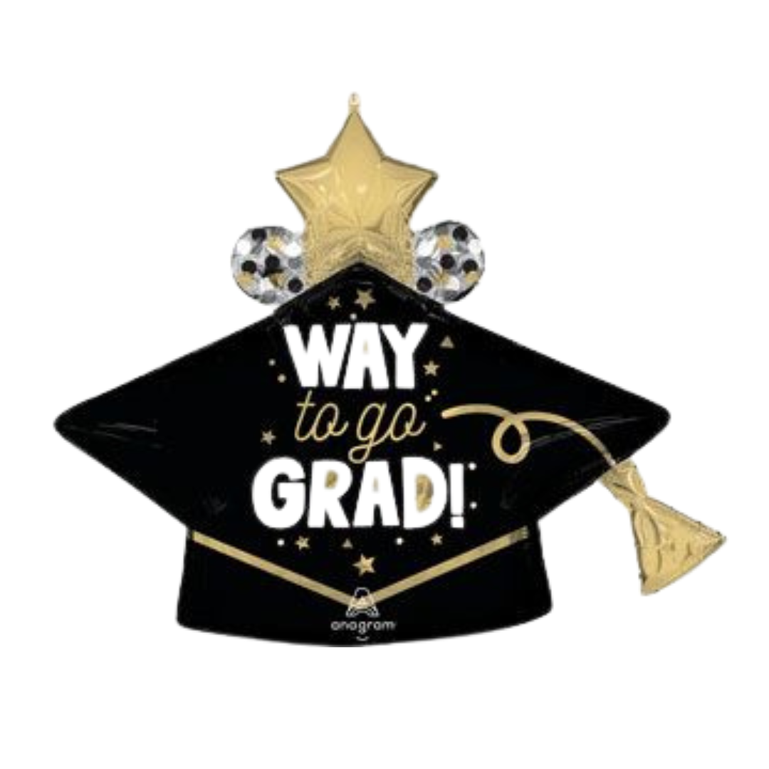 LRG SHP WAY TO GO GRAD 33"
