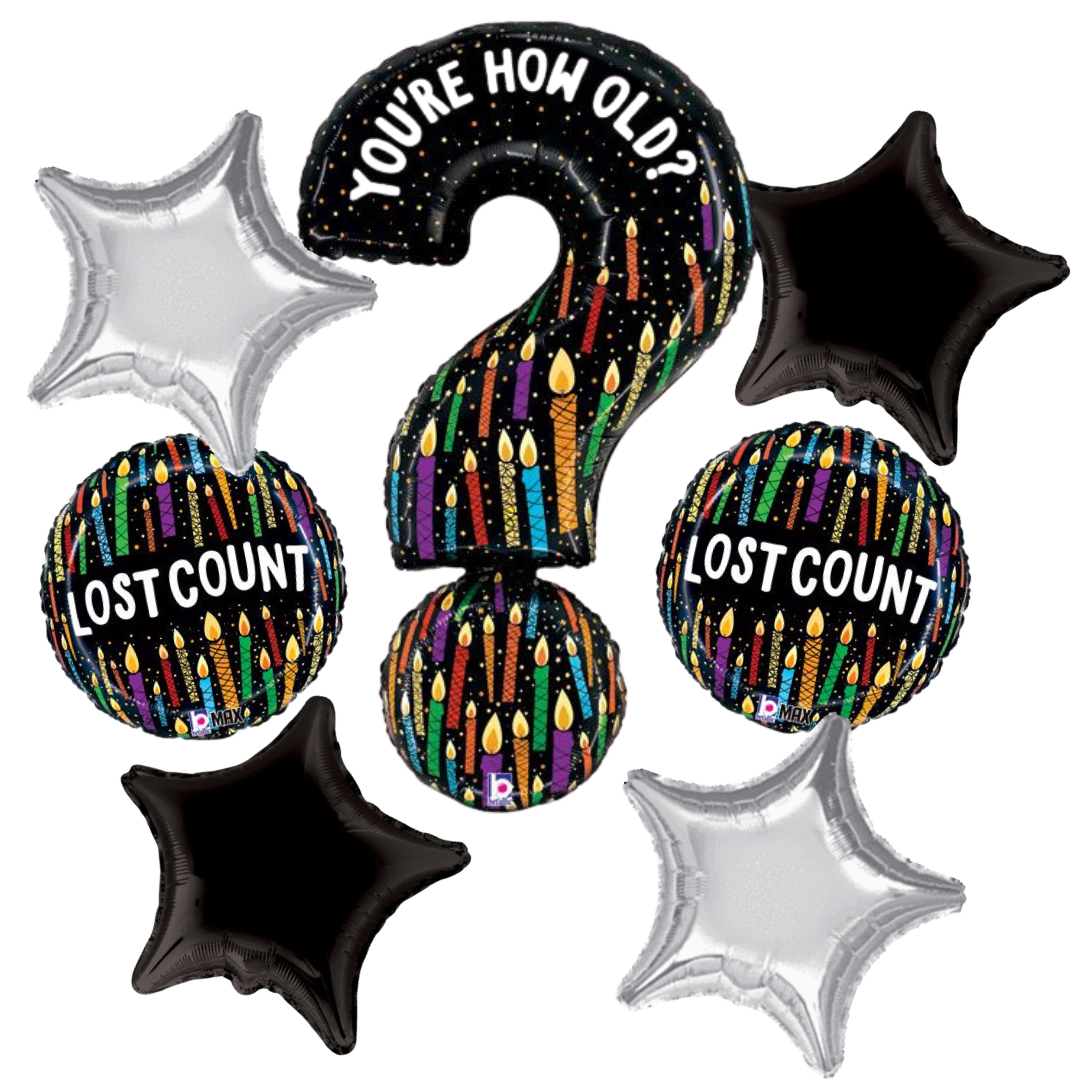 YOU'RE HOW OLD QUESTION MARK BOUQUET