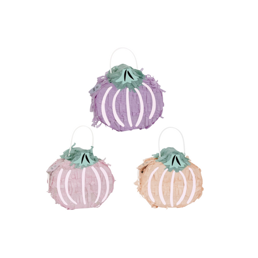 Pastel Hauntings Assorted Mini Pumpkin Pinata Favors 3ct