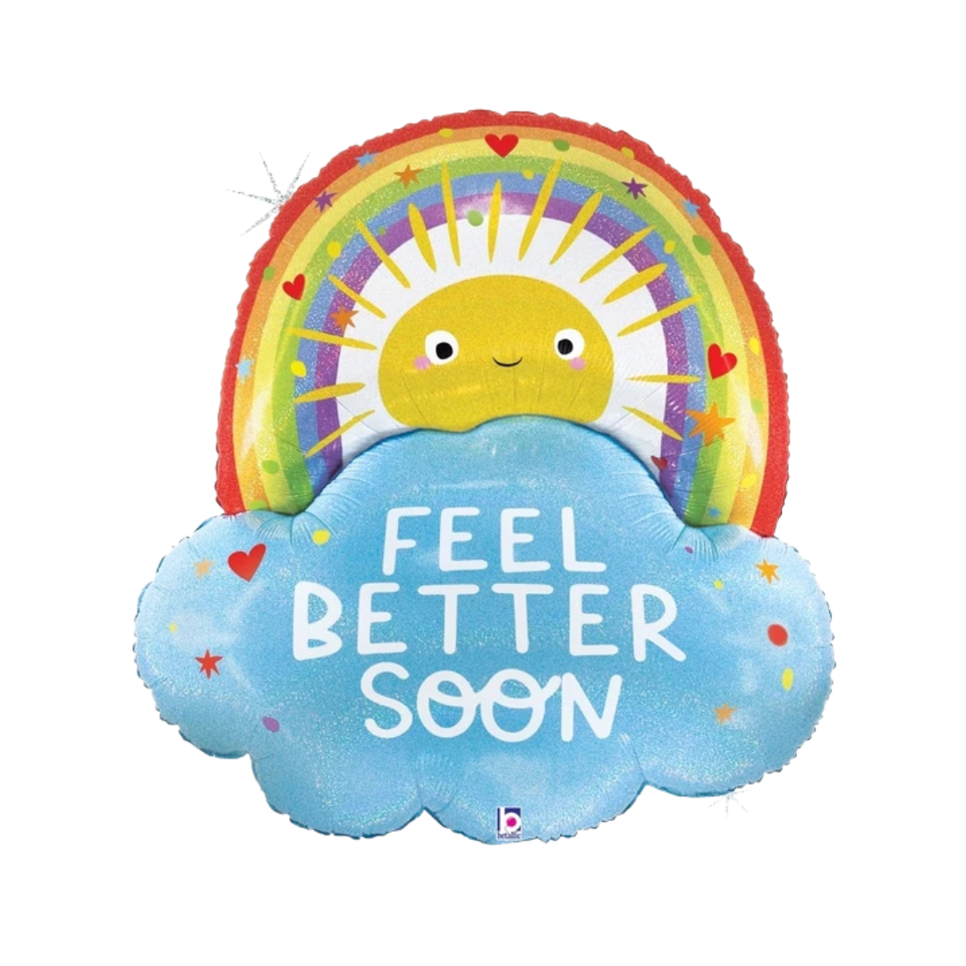 26" Feel Better Soon Rainbow Sun