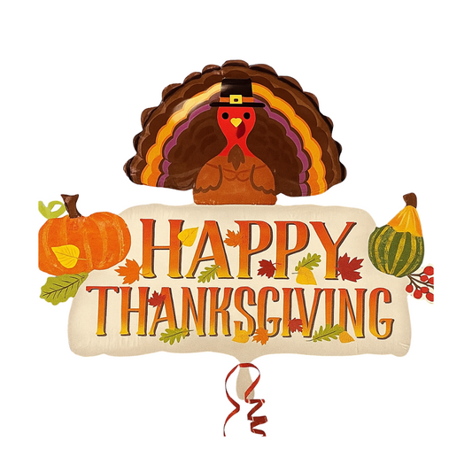 36" HAPPY THANKSGIVING BANNER