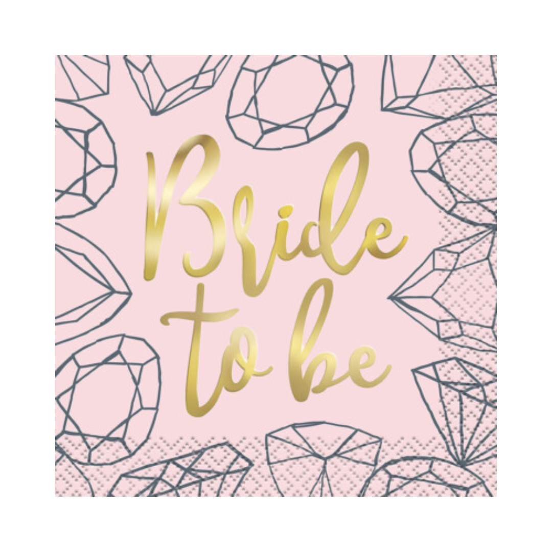 Bride To Be Diamond Napkins