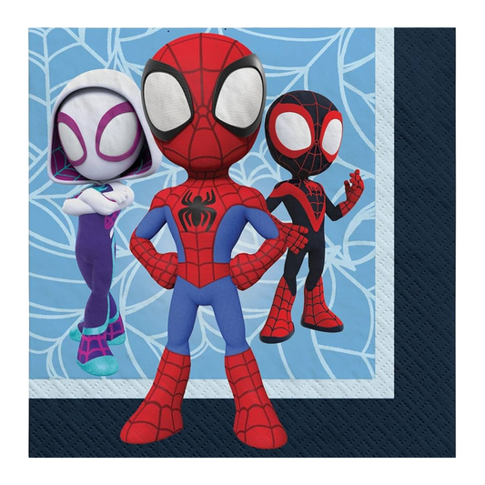 Cartoon Spiderman Lunch Napkins