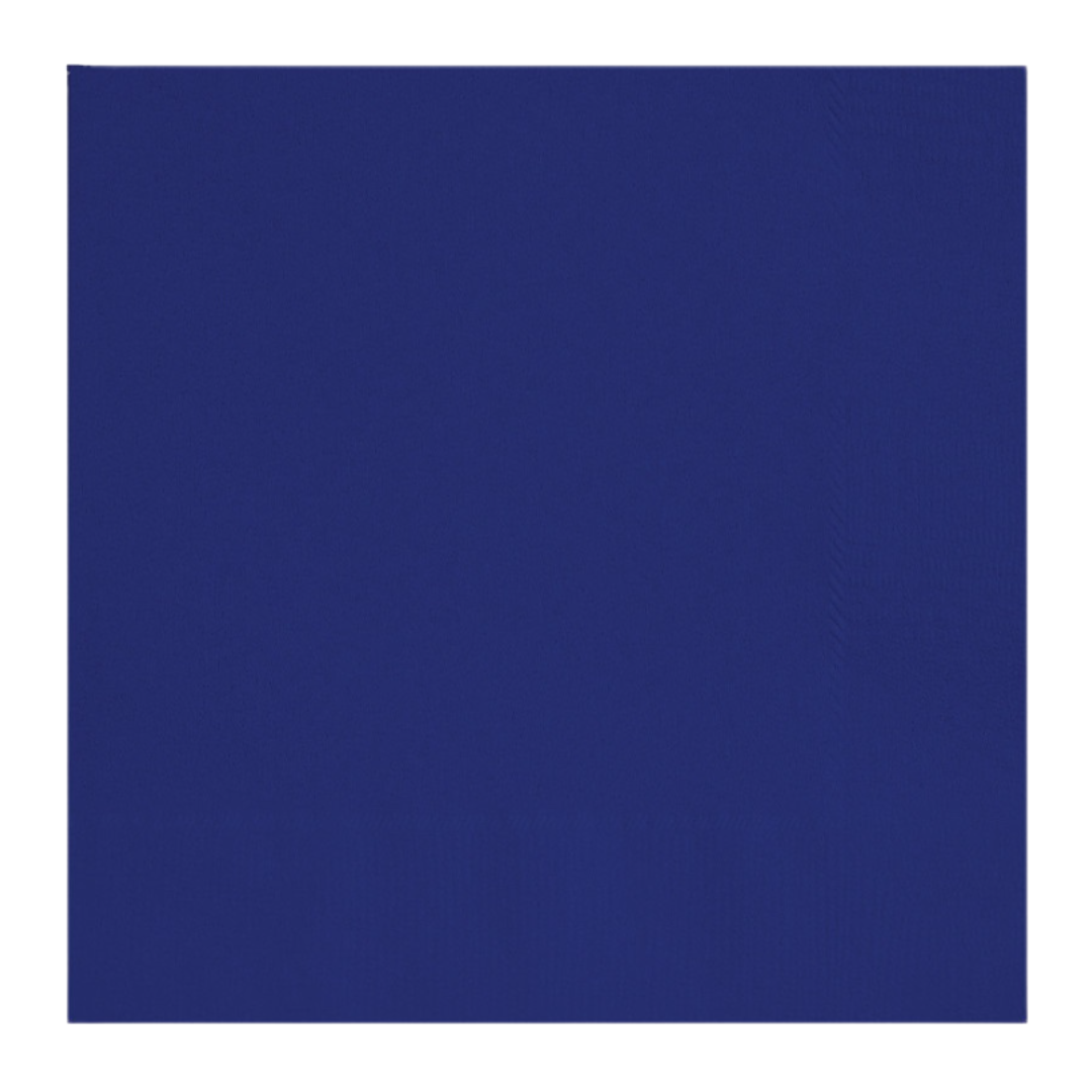 True Navy Solid Beverage Napkins 20ct