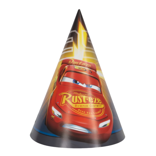 Disney Cars 3 Movie Party Hats 8ct