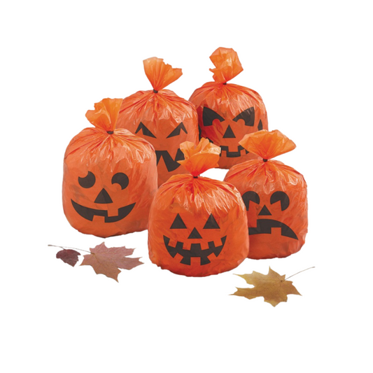 Pumpkin Hanging Leaf Bags 20ct