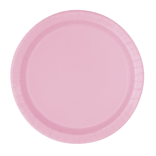 Lovely Pink Solid Round 9" Dinner Plates 8ct