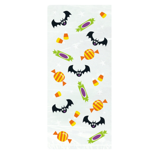 Cat & Pumpkin Cellophane Bags 5"x11" 20ct