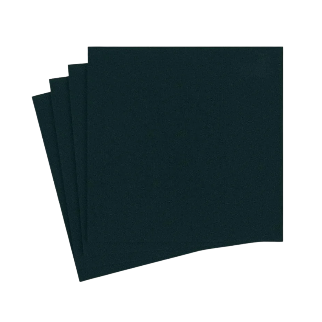 50ct Black Luncheon Paper Napkins