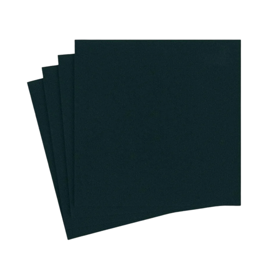 50ct Black Luncheon Paper Napkins