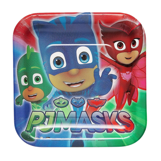 PJ Masks 7" Square Plates