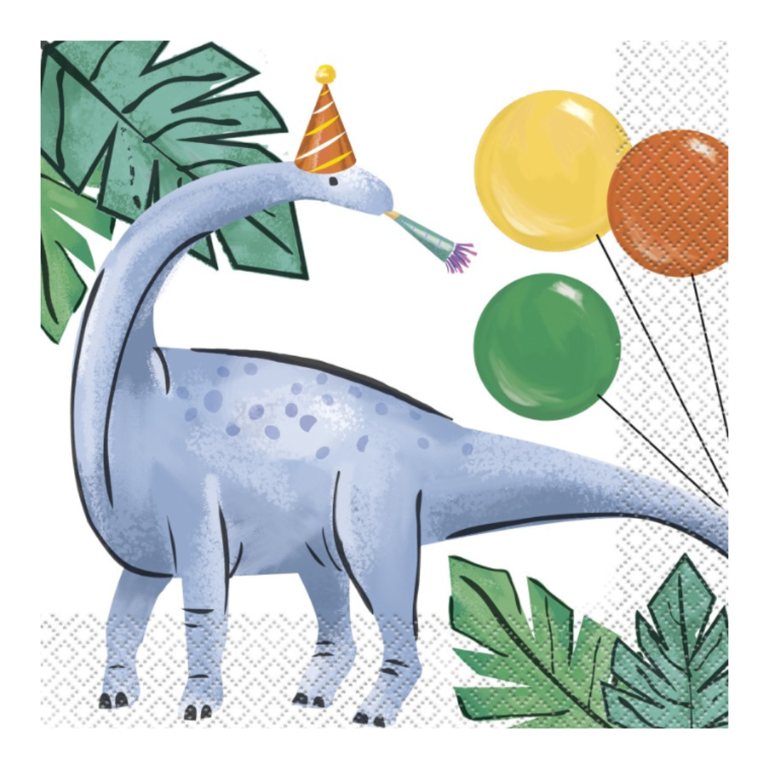 Partying Dinosaurs Luncheon Napkins 16ct
