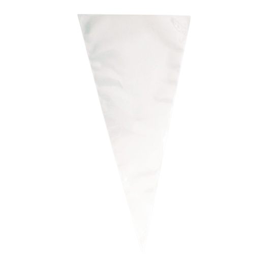 Clear Large Cone Cellophane Bags 25ct