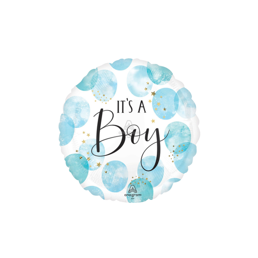 28"A Baby Boy Blue Watercolor