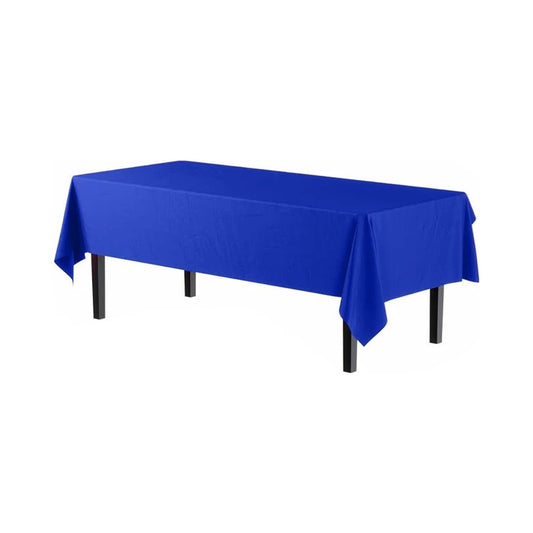 Rectangular Dark Blue Plastic Table Cover