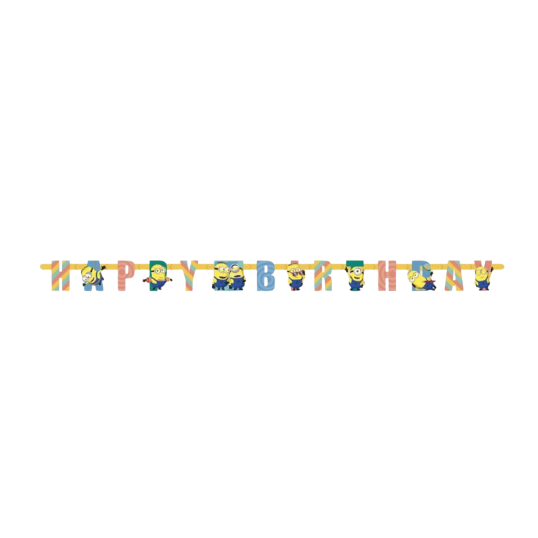 Despicable Me "Happy Birthday" Jointed Banner 6.5 ft
