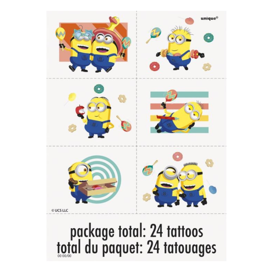 Despicable Me Tattoos 24ct