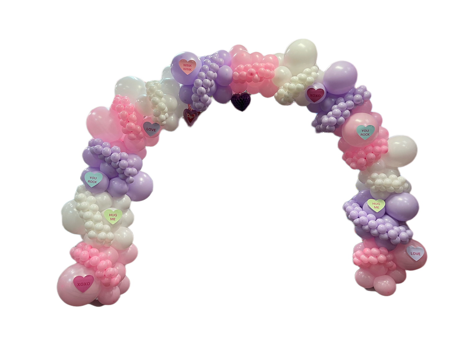 Candy Heart Balloon Arch