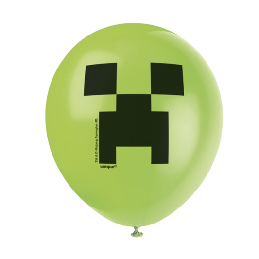 Minecraft 12" Latex Balloons 8ct