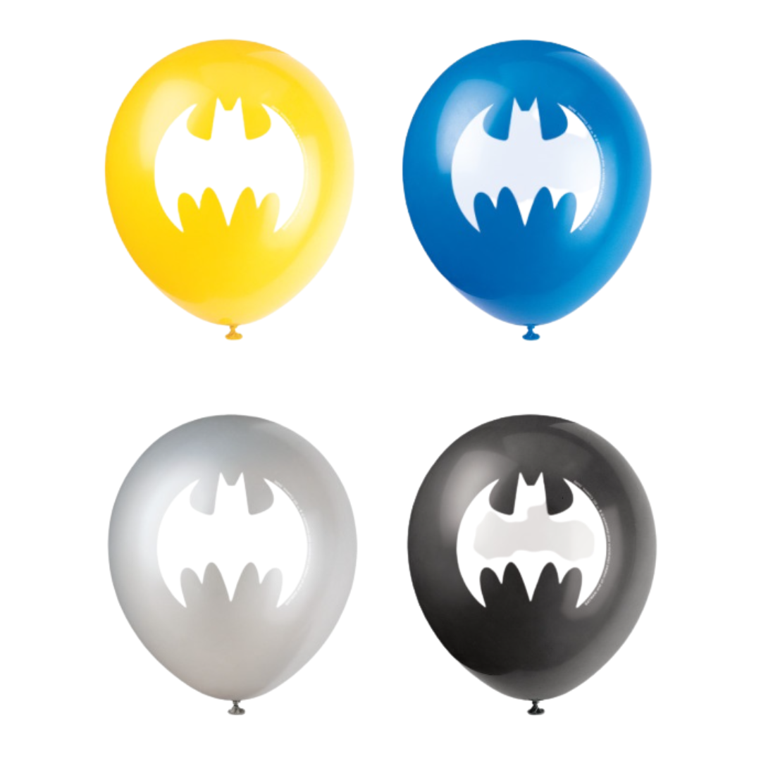 Batman 12" Latex Balloons 8ct