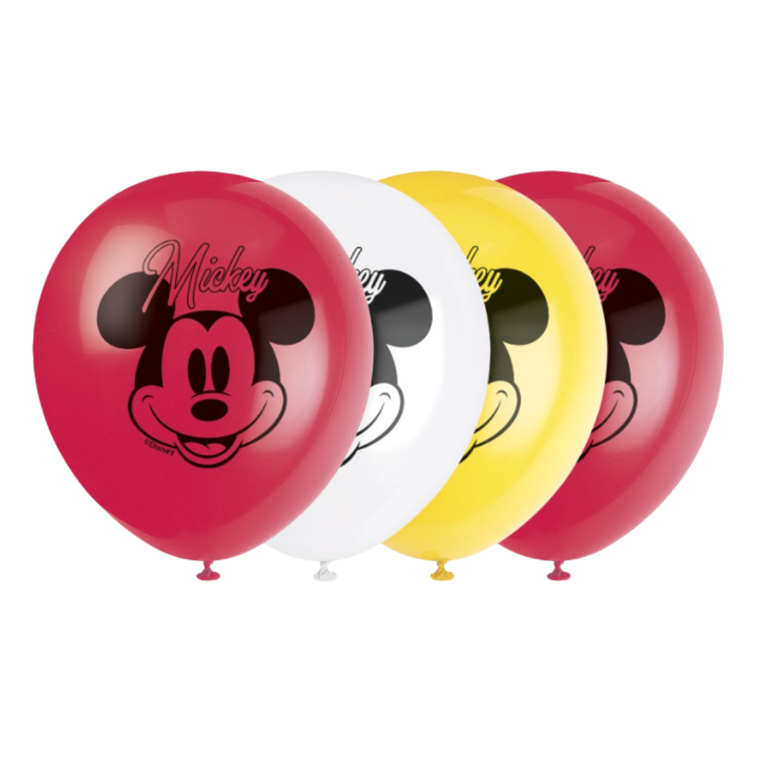 Disney Mickey Mouse 12" Latex Balloons 8ct