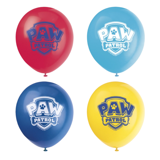 Paw Patrol 12" Latex Balloons 8ct
