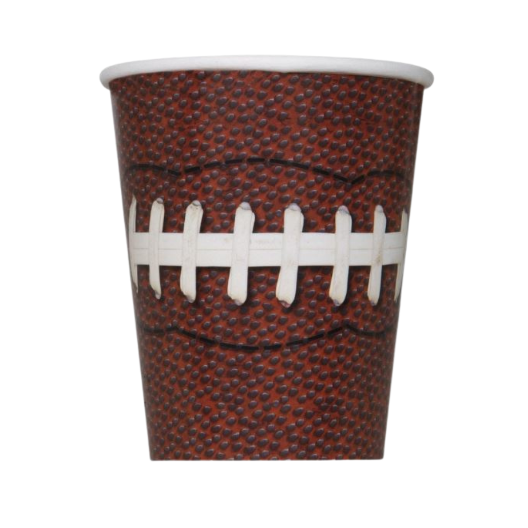 Football Party 9oz Paper Cups 8ct