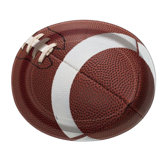 Football Party Paper Oval Plates 8ct